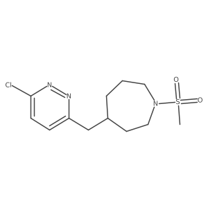 4-((6-Chloropyridazin-3-yl)methyl)-1-(methylsulfonyl)azepane Structure