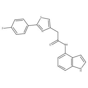 2-[2-(4-fluorophenyl)-1,3-thiazol-4-yl]-N-(1H-indol-4-yl)acetamide Structure