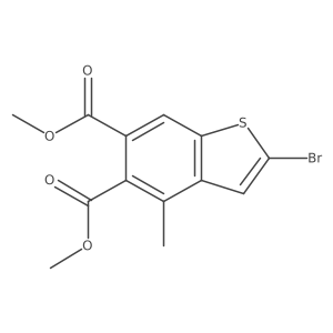 5,6-Dimethyl 2-bromo-4-methylbenzo[b]thiophene-5,6-dicarboxylate Structure