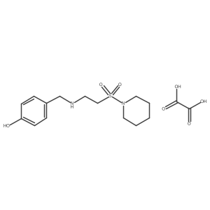 4-({[2-(Piperidin-1-ylsulfonyl)ethyl]amino}methyl)phenol oxalate Structure