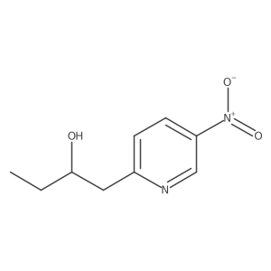 2-Pyridineethanol, I+/--ethyl-5-nitro- Structure