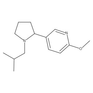 5-(1-Isobutylpyrrolidin-2-yl)-2-methoxypyridine结构式