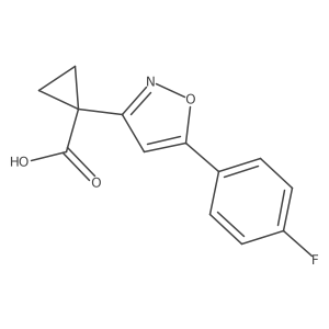 1-(5-(4-Fluorophenyl)isoxazol-3-yl)cyclopropanecarboxylic acid结构式