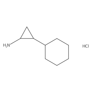 2-Cyclohexylcyclopropan-1-amine hydrochloride Structure