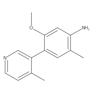 5-Methoxy-2-methyl-4-(4-methylpyridin-3-yl)aniline结构式