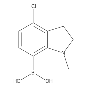 B-(4-Chloro-2,3-dihydro-1-methyl-1H-indol-7-yl)boronic acid Structure