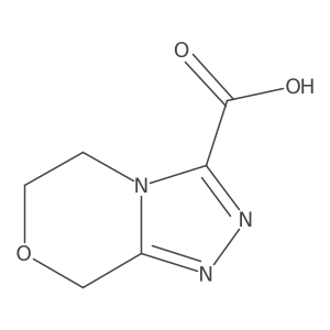 6,8-dihydro-5H-[1,2,4]triazolo[3,4-c][1,4]oxazine-3-carboxylic acid结构式