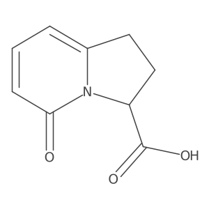 5-Oxo-1,2,3,5-tetrahydroindolizine-3-carboxylic acid结构式