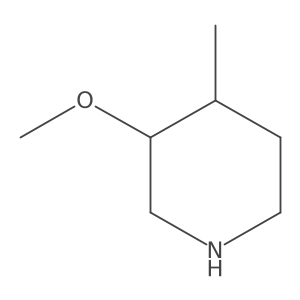 3-Methoxy-4-methylpiperidine结构式