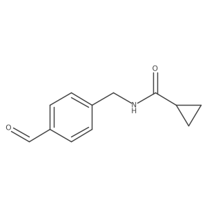N-[(4-Formylphenyl)methyl]cyclopropanecarboxamide结构式