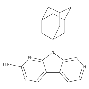 9H-Pyrido[4a(2),3a(2):4,5]pyrrolo[2,3-d]pyrimidin-2-amine, 9-tricyclo[3.3.1.13,7]dec-1-yl- Structure