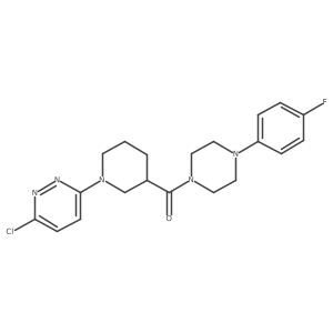 (1-(6-Chloropyridazin-3-yl)piperidin-3-yl)(4-(4-fluorophenyl)piperazin-1-yl)methanone Structure