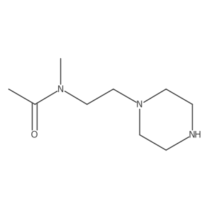 N-Methyl-N-(2-(piperazin-1-yl)ethyl)acetamide结构式