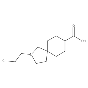 2-(2-Chloroethyl)-2-azaspiro[4.5]decane-8-carboxylic acid Structure