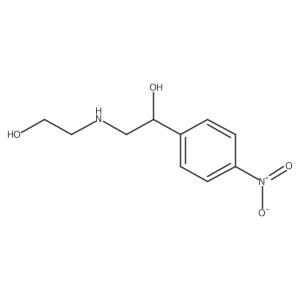 2-(2-Hydroxyethylamino)-1-(4-nitrophenyl)ethanol Structure