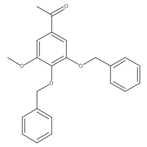 1-[3-Methoxy-4,5-bis(phenylmethoxy)phenyl]ethanone Structure