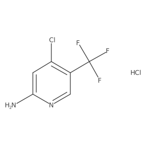 4-Chloro-5-(trifluoromethyl)pyridin-2-amine hydrochloride Structure