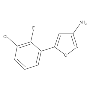 5-(3-Chloro-2-fluorophenyl)-1,2-oxazol-3-amine Structure