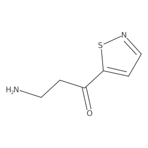 3-Amino-1-(1,2-thiazol-5-yl)propan-1-one Structure