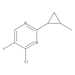4-Chloro-5-iodo-2-(2-methylcyclopropyl)pyrimidine Structure