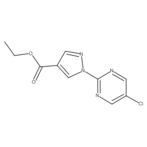 ethyl 1-(5-chloropyrimidin-2-yl)-1H-pyrazole-4-carboxylate Structure