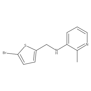 N-[(5-Bromothiophen-2-yl)methyl]-2-methylpyridin-3-amine Structure