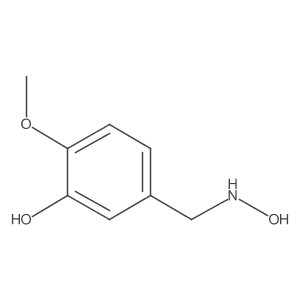 5-[(Hydroxyamino)methyl]-2-methoxyphenol结构式