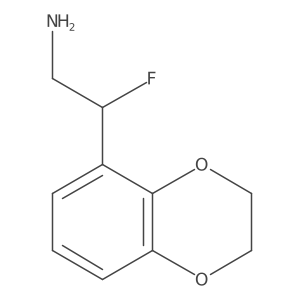 2-(2,3-Dihydro-1,4-benzodioxin-5-yl)-2-fluoroethan-1-amine结构式
