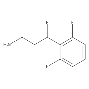 3-(2,6-Difluorophenyl)-3-fluoropropan-1-amine结构式
