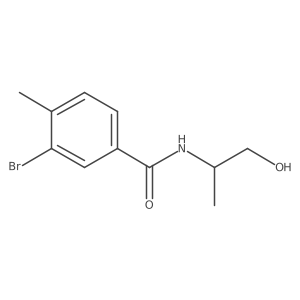 3-Bromo-N-[(2S)-1-hydroxypropan-2-yl]-4-methylbenzamide结构式