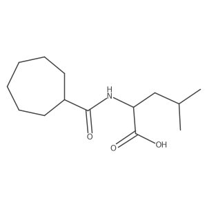 N-(Cycloheptylcarbonyl)-L-leucine Structure