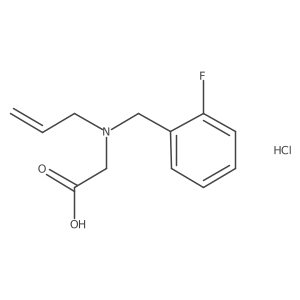 N-Allyl-N-(2-fluorobenzyl)glycine hydrochloride Structure