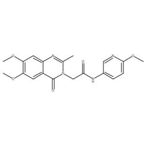 2-(6,7-dimethoxy-2-methyl-4-oxoquinazolin-3(4H)-yl)-N-(6-methoxypyridin-3-yl)acetamide Structure