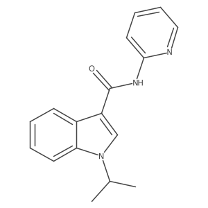 1-(propan-2-yl)-N-(pyridin-2-yl)-1H-indole-3-carboxamide Structure