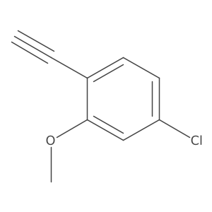 4-Chloro-1-ethynyl-2-methoxybenzene Structure
