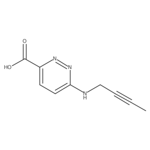 6-[(But-2-yn-1-yl)amino]pyridazine-3-carboxylic acid结构式