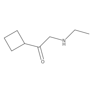1-Cyclobutyl-2-(ethylamino)ethan-1-one Structure