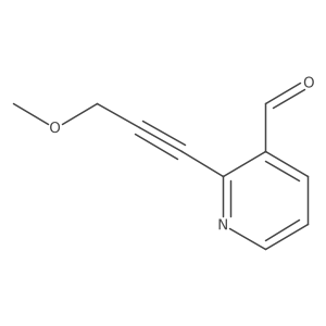 2-(3-Methoxyprop-1-yn-1-yl)pyridine-3-carbaldehyde结构式