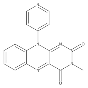 3-Methyl-10-pyridin-4-yl-10H-benzo[g]pteridine-2,4-dione结构式