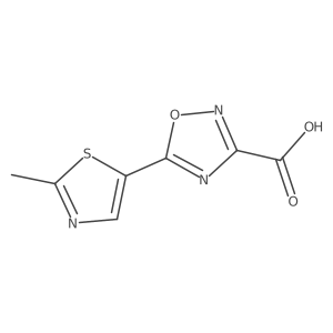 5-(2-Methyl-1,3-thiazol-5-yl)-1,2,4-oxadiazole-3-carboxylic acid Structure