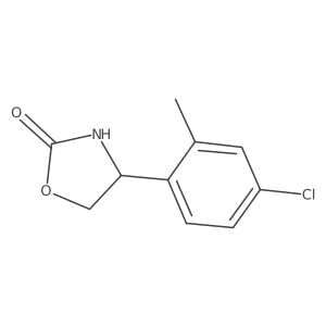 4-(4-Chloro-2-methylphenyl)-1,3-oxazolidin-2-one结构式