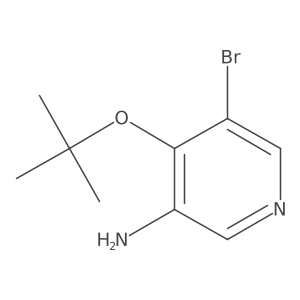 5-Bromo-4-(tert-butoxy)pyridin-3-amine结构式