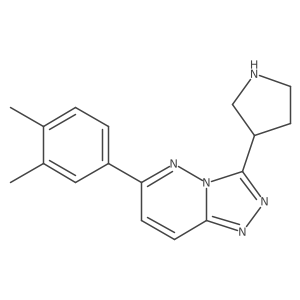 6-(3,4-Dimethylphenyl)-3-(pyrrolidin-3-yl)-[1,2,4]triazolo[4,3-b]pyridazine Structure
