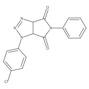 1-(4-chlorophenyl)-5-phenyl-3a,6a-dihydropyrrolo[3,4-d][1,2,3]triazole-4,6(1H,5H)-dione结构式