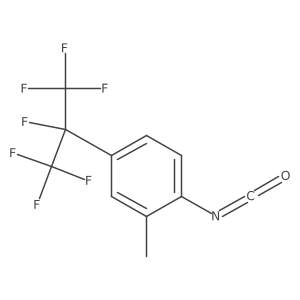4-(Heptafluoroisopropyl)-2-(methyl)phenyl isocyanate结构式