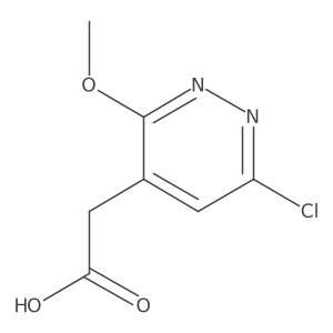 2-(6-Chloro-3-methoxypyridazin-4-yl)acetic acid结构式