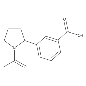 3-(1-Acetylpyrrolidin-2-yl)benzoic acid结构式