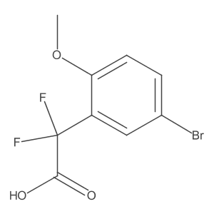 2-(5-Bromo-2-methoxyphenyl)-2,2-difluoroacetic acid Structure
