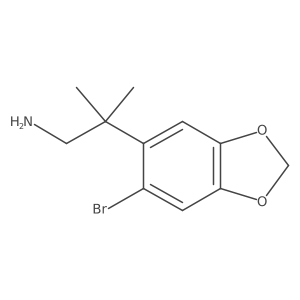 2-(6-Bromo-1,3-dioxaindan-5-yl)-2-methylpropan-1-amine Structure