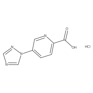 5-(1H-1,2,4-triazol-1-yl)pyridine-2-carboxylic acid hydrochloride Structure